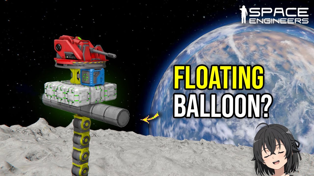 Can We Make Tethered Observation Balloon Using Chain? Space Engineers