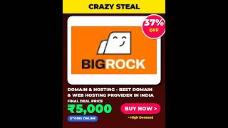 CRAZY STEAL - Domain & Hosting - Best Domain & Web Hosting Provider in India #shorts