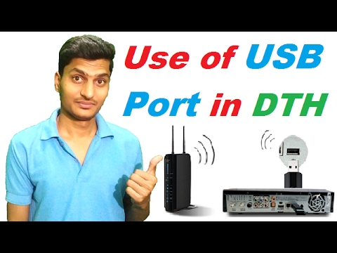 What is the use of USB port in DTH like Videocon, TataSky, Airtel and other dth set top box in hindi bluemotion technology explained
