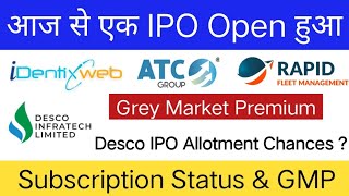 Desco Infratech IPO | Shri Ahimsa Naturals IPO | ATC Energies IPO | All IPO Subscription &amp; GMP |