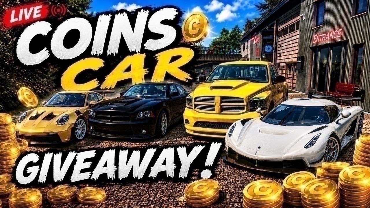 LIVE | Car Parking Multiplayer – ANY COIN CAR GIVEAWAY! 🚗🎉 #36
