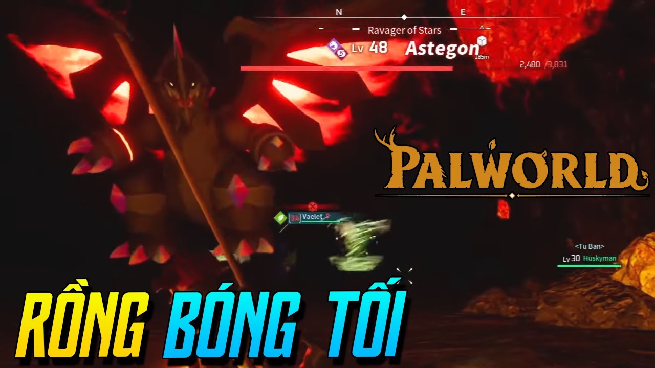 Trận chiến căng thẳng với pokemon rồng Bóng tối Astegon! Palworld (24/1 ...