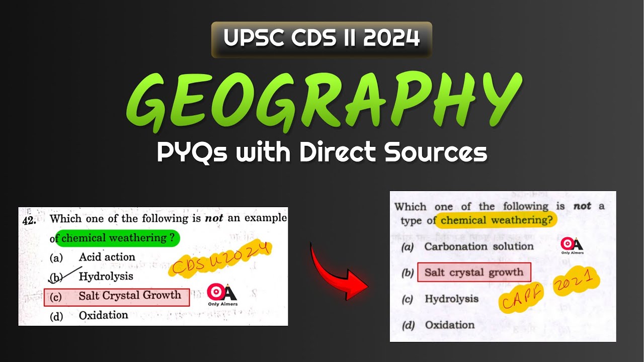 CDS II 2024: Geography analysis with source - YouTube
