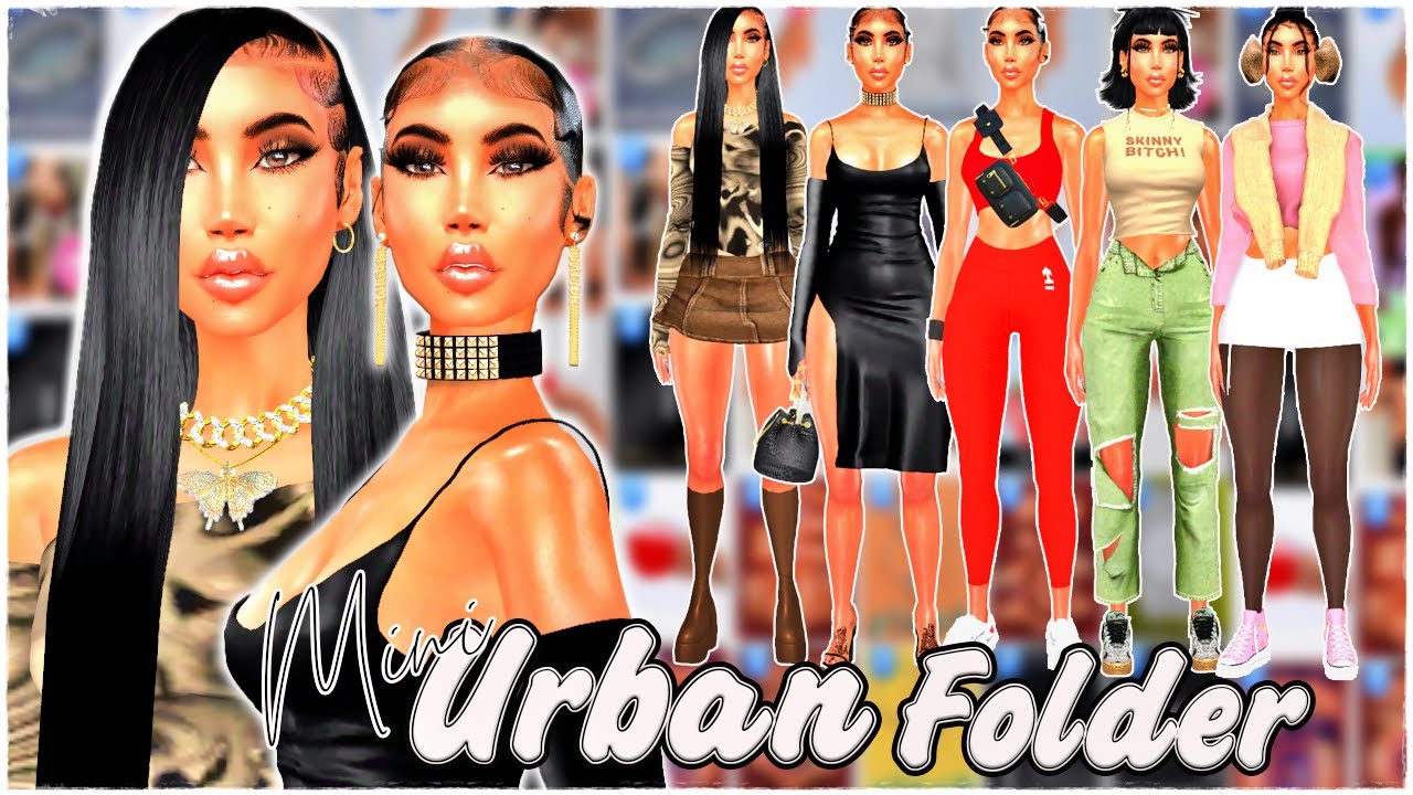 The Sims 4||Urban Outfits Lookbook || Sim & CC Folder Download - YouTube