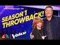 Blake and Reba React to Season 1 Footage | The Voice | NBC