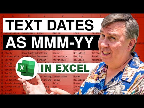 Excel - Oracle Sending Dates as Text MMM-YY Episode 2624 - MrExcel Video on YouTube