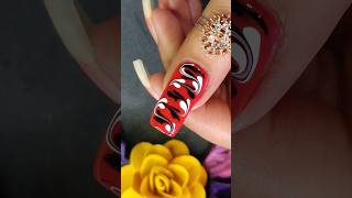 Red Nail Art Design ??❤ nailart2023 naildesign youtubeshorts nailart nailtutorial