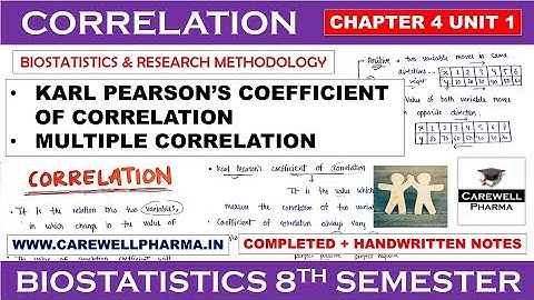 Correlation || Karl Pearson