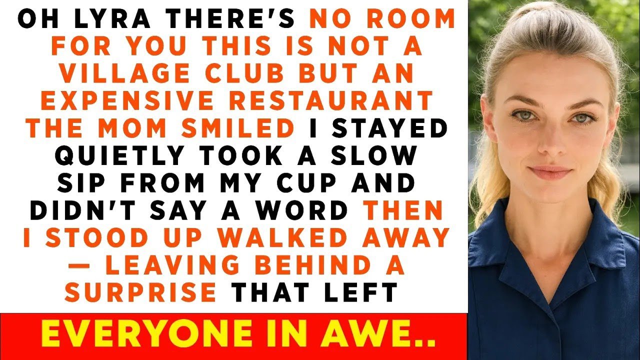 At A Family Dinner Mom Yelled 'There's No Room For You  This Is Not Village Club, But an Expensive..