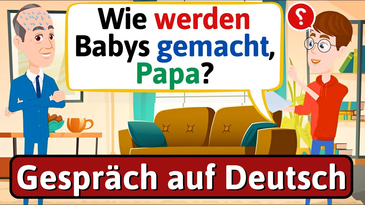 Easy German - Basic Conversation (unangenehme Fragen) Gespräch auf ...
