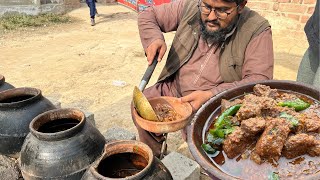 Katwa Gosht & Halwa Attock Famous Dish Village Wedding Program Stani Village Cooking Life
