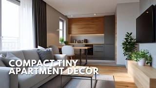 Compact Tiny Apartment Decor Ideas with Modern Minimalist Style