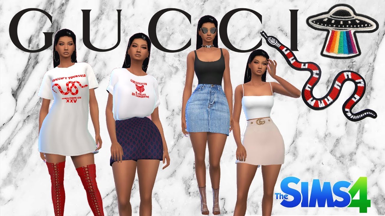 Stort univers Grusom smerte GUCCI LOOK-BOOK - THE SIMS 4 + CC LIST. - YouTube