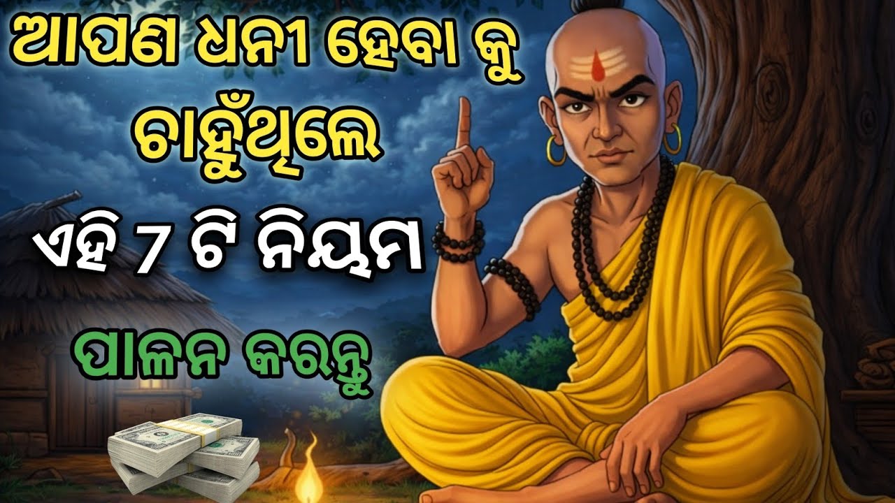 ଧନବାନ ହେବାକୁ ଚାହୁଁଥିଲେ ଏହି ୭ ଟି ନିୟମ ପାଳନ କରନ୍ତୁ || ଚାଣକ୍ୟନୀତି || 7 rules to become rich || #Chankya