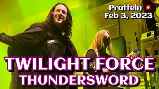 Twilight Force - Thundersword @Pratteln, CH 🇨🇭Feb 3, 2023 LIVE @TwilightForceOfficial @KristinStarkey