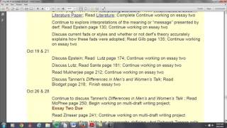 Eng 306 Question/Answer about Reading Response Journal Assignment