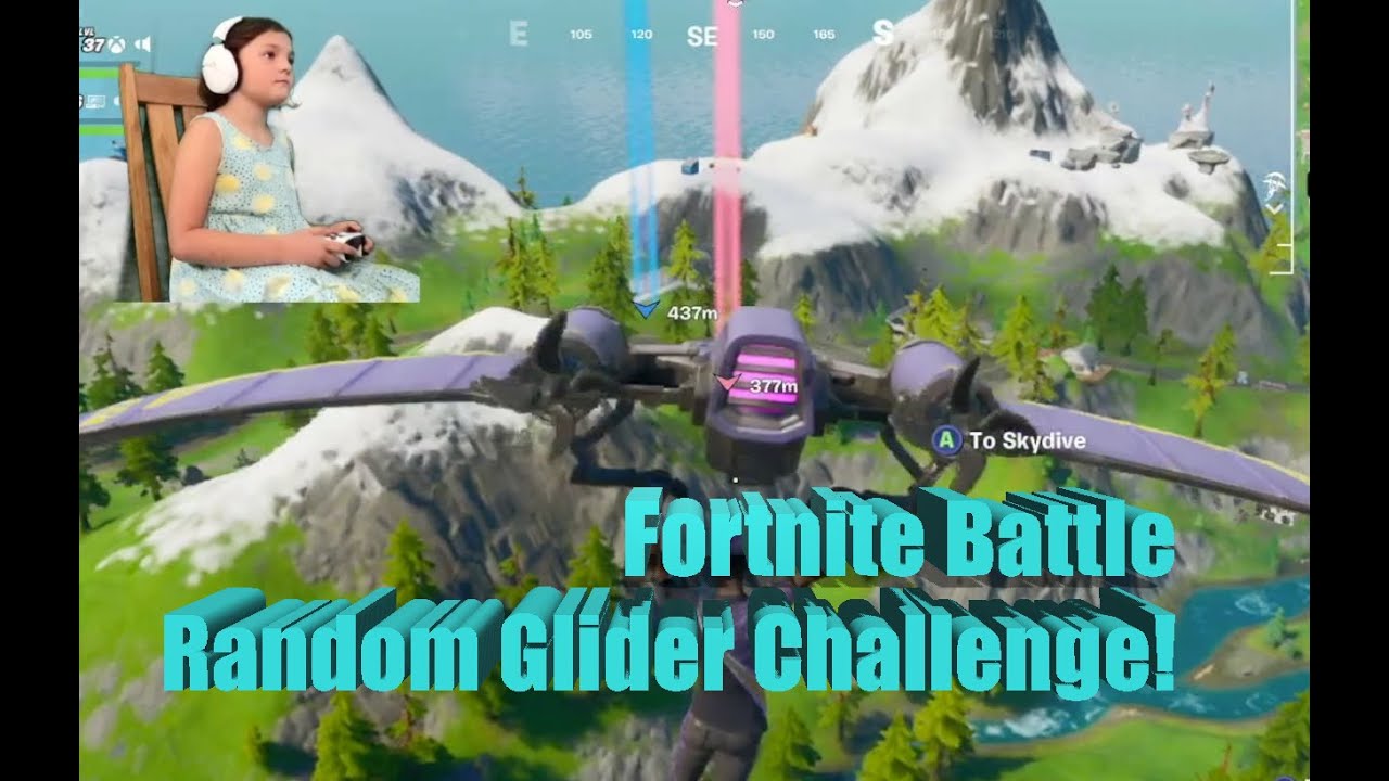 Fortnite Battle Random Glider Challenge! YouTube