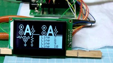 aitendo安価128x64マトリクスLCDでARDUINOグラフィックドライバ表示の1(^^;