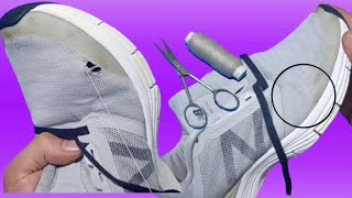 How To Fix A Hole In The Shoes Youtube