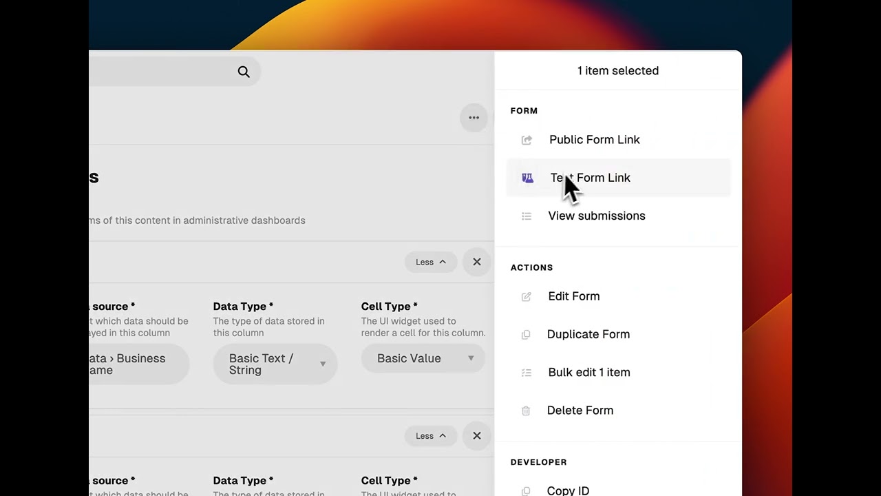 Job Board - Publishing user's form submissions
