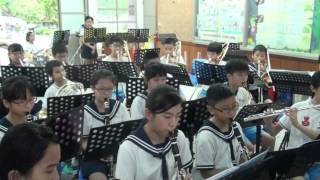 1040831開學日大甲區文昌國小管樂團表演歡迎新生 貓的報恩