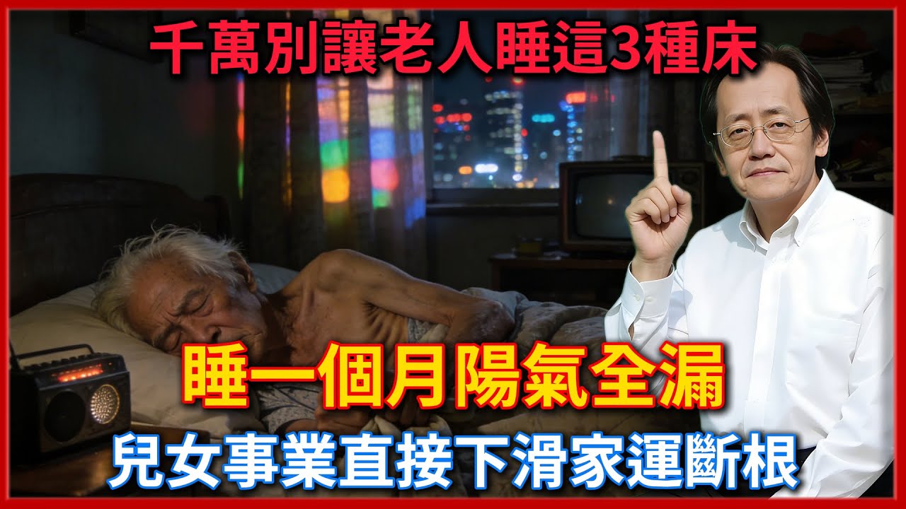 倪海廈：千萬別讓老人睡這3種床！睡一個月陽氣全漏，兒女事業直接下滑，家運斷根！