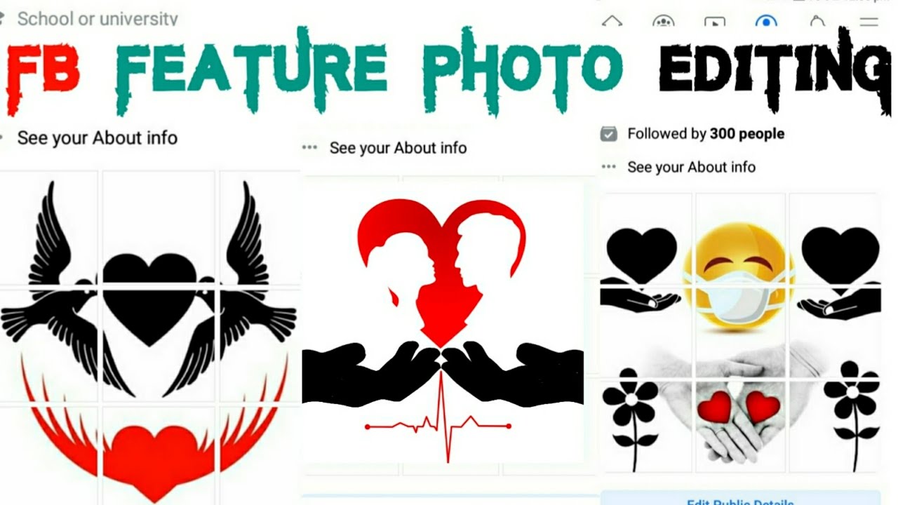 How to edit fb feature photo | 9 Big cut | fb feature photo 2020 - YouTube