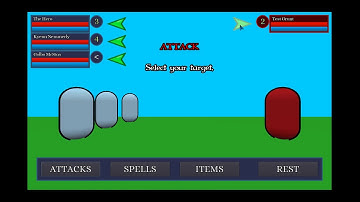 Project "Nameless" - Godot Turn-Based RPG - Early Development Footage