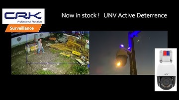 UNV PTZ IP66 IR 2MP 4x Active deterrence