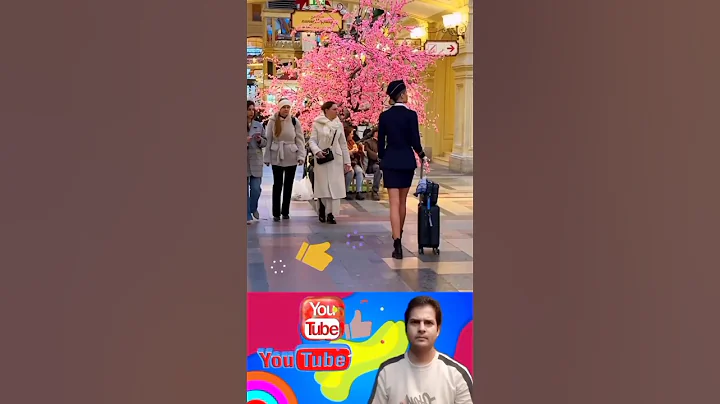 🥰🛫 Air Hostess Surprises Shoppers at the Mall #Shorts #MallSurprise #fashion #walk