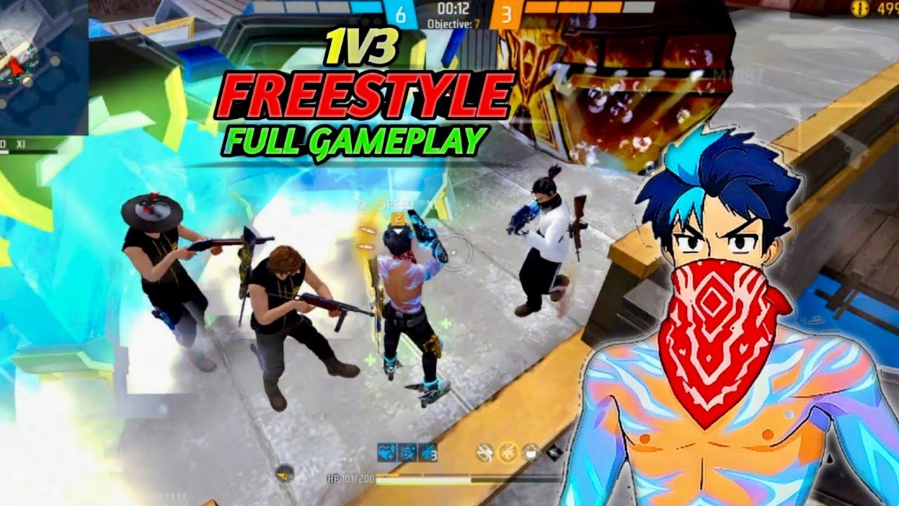 ⚡ FULL SPEED 1 VS 3 🎯⚙️ || 3 FINGER CUSTOM GAMEPLAY