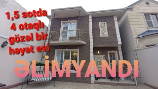 Masazırda, 1.5 Sotda , 4 Otaqlı, Zirzəmili, Monolitli, Əşyalı Gözəl Bir Həyət Evi Təcili Satılır