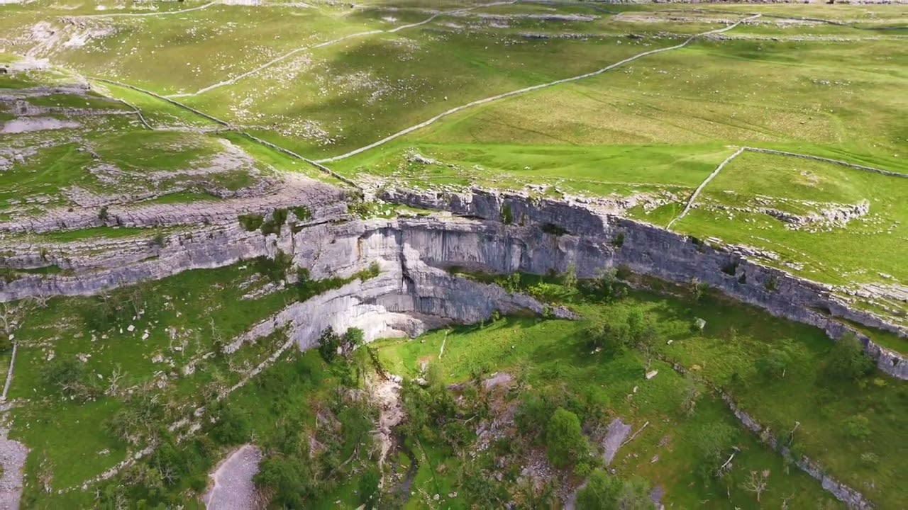 Malham Cove by drone