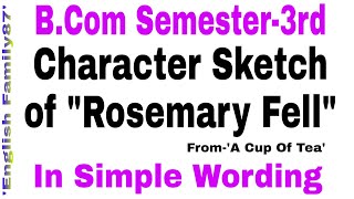 Download Lagu Character Sketch of Rosemary Fell in Simple Wording by English Family87 | Rosemary in \ MP3