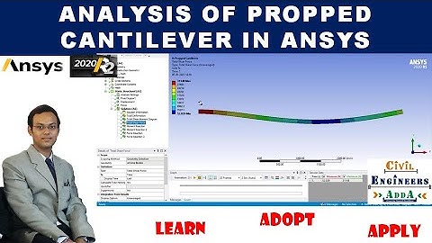 Propped Cantilever Analysis in Ansys Workbench 2020 R1