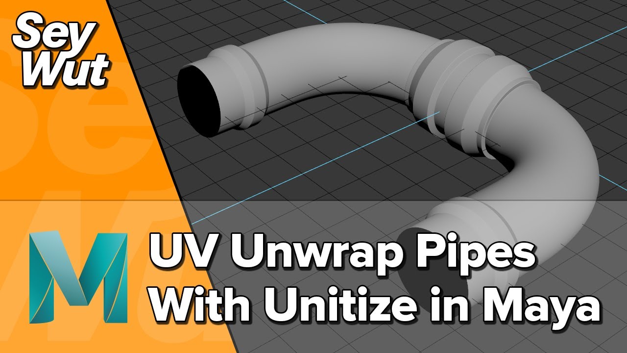 How to UV Unwrap Pipes Using Unitize in Maya YouTube