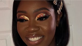 How to CHUNKY GLITTER CUT CREASE | Start to finish tutorial