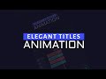 Smooth and Elegant Title Animation in Alight Motion