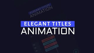 Smooth and Elegant Title Animation in Alight Motion screenshot 1
