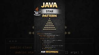 “Java Pyramid Pattern 🔺 Made Easy!” #coding #java #trending #shorts #javaprogramming #easy