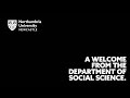 A Welcome From the Department of Social Science