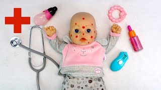 Как Мама Лечила Беби Анабель от Прыщей Куклы Пупсики Мультик Для девочек Игрушки для детей Как Мама Лечила Беби Анабель от Прыщей Куклы Пупсики Мультик Для девочек Игрушки для детей