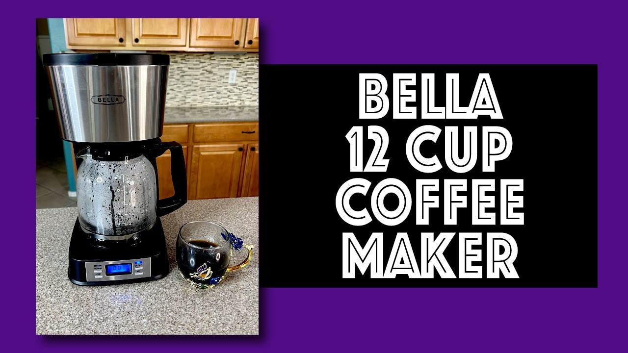 BELLA Single Scoop Coffee Maker, Black 