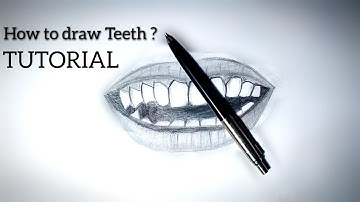 How to Draw Teeth for BEGINNERS - EASY Tutorial