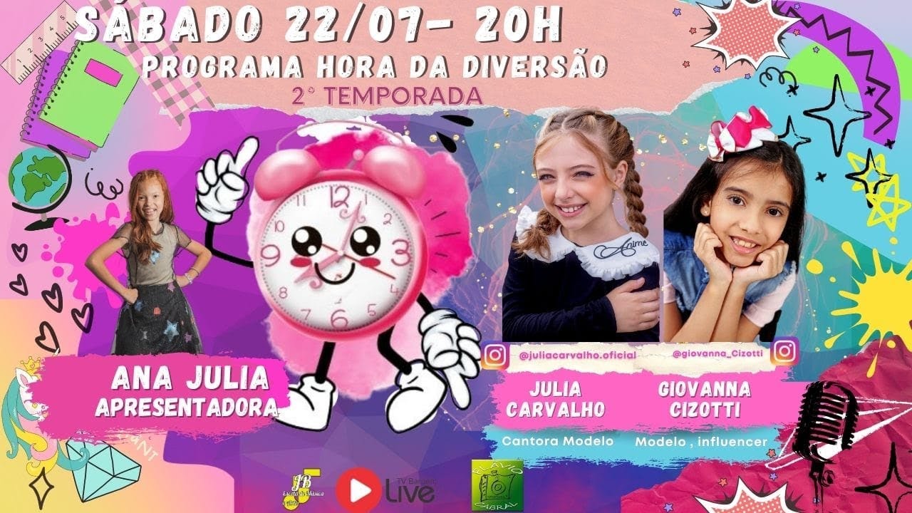 Julia Carvalho E  Giovanna Cizotti | Programa Hora Da Diversão