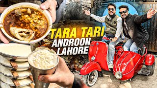 Androon Lahore on Vespa Sidecar, TARA TARI Ho geya Bahut Maza Aya🤤
