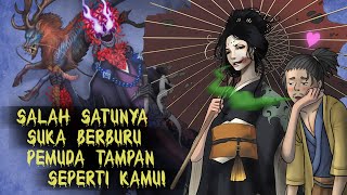 Jenis Makhluk Mitologi Jepang & Ilustrasinya #HORORTIME | Wanita laba-laba, Shinigami, Kappa