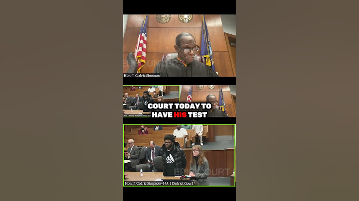 Judge Simpson EXPOSED the Defendant's Lie!