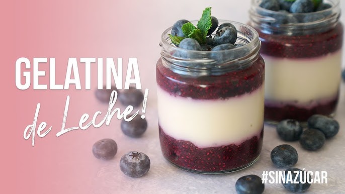 Gelatina Casera de Fresa sin azúcar - Muy Fácil - Recetas By Fany 