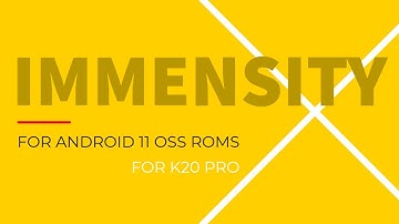 IMMENS1TY X Kernel For Android 11 Roms | What is sRandom? | Installation